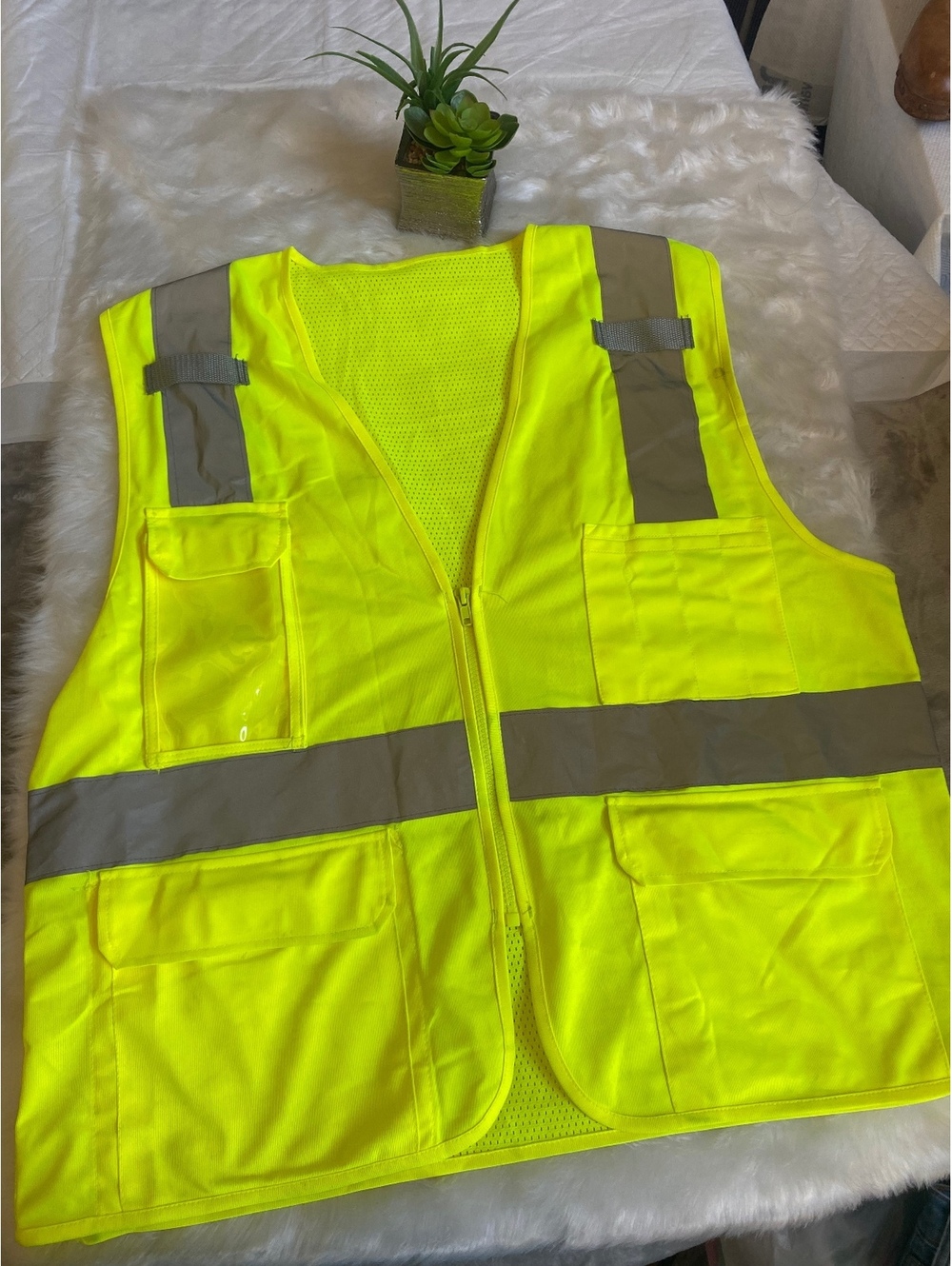 Condor High Visibility Safety Vest with Reflective Stripes L